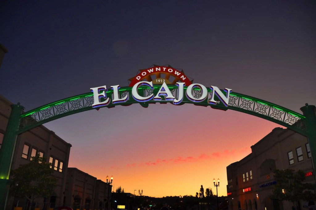 El Cajon Landmark sign