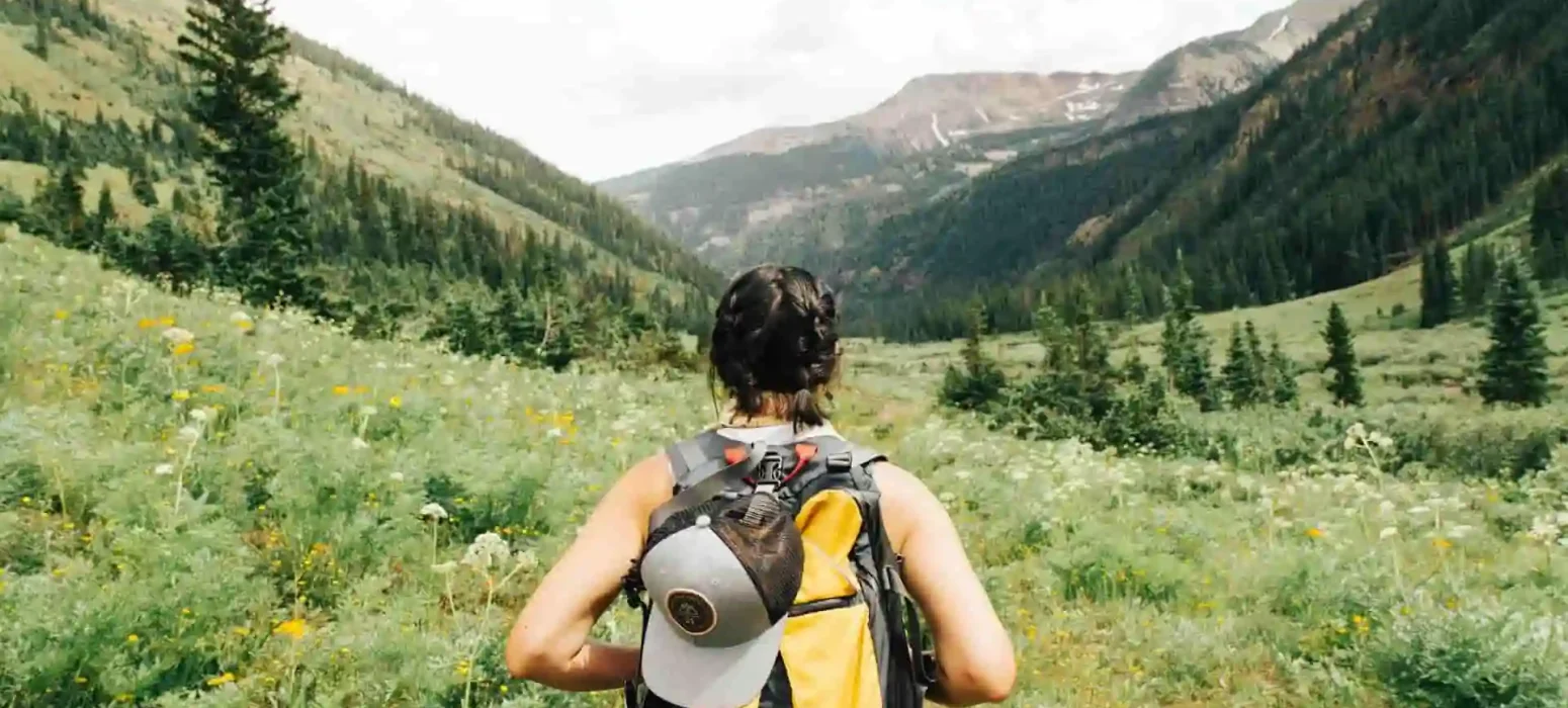 Walking in the mountains