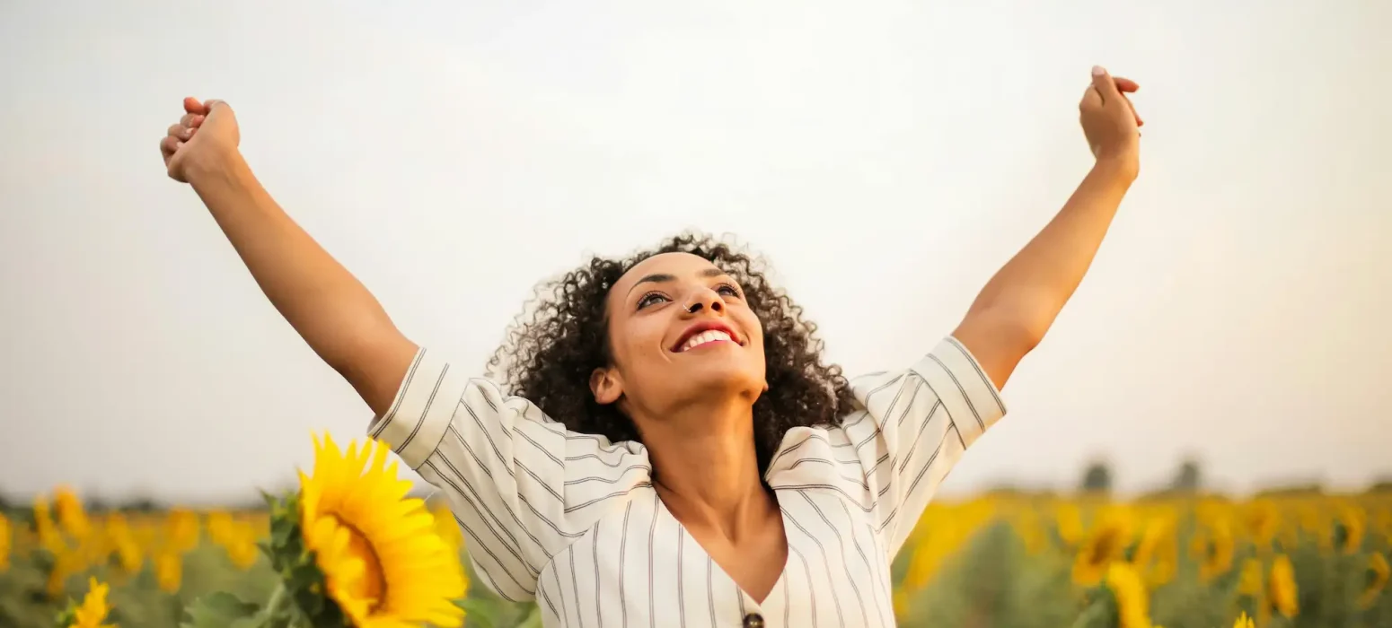 woman enjoying life after past relationship